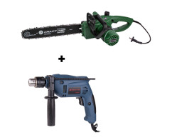 Комплект Дрель Craft-tec PXID-242  и Пила цепная электрическая Craft-tec EKS-1950