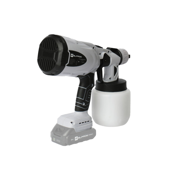 Аккумуляторный краскопульт Элпром ESG-21V-0,8  