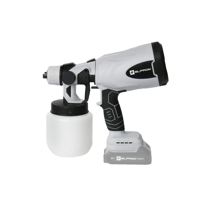 Аккумуляторный краскопульт Элпром ESG-21V-0,8  