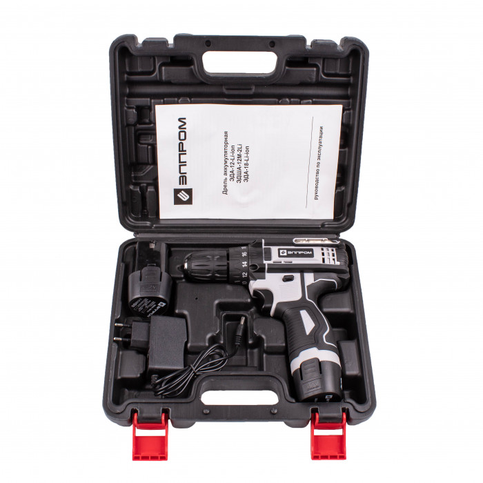 Дрель-шуруповерт аккумуляторный Элпром ЭДША-12M-2Li