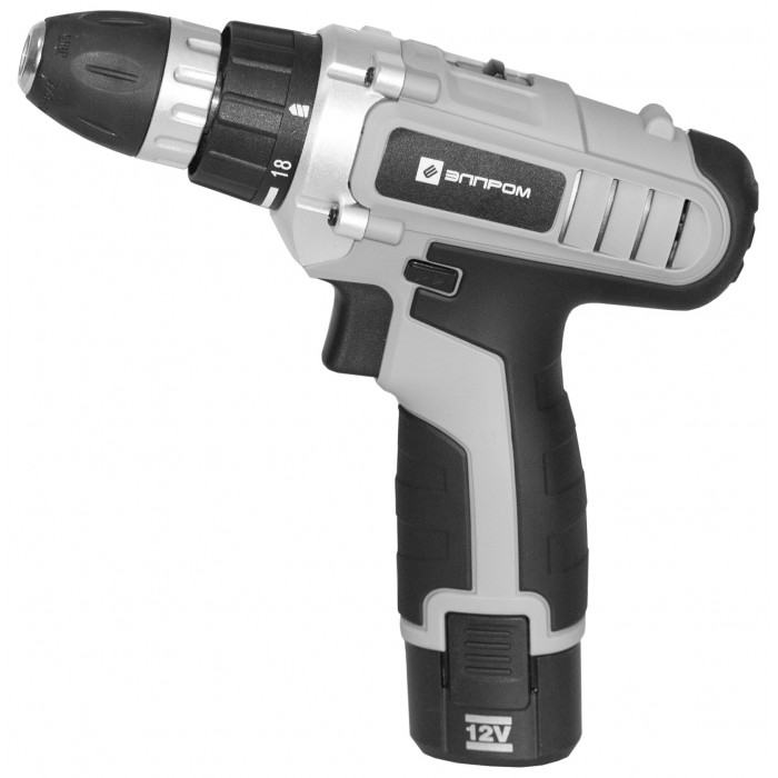 Дрель-шуруповерт аккумуляторный Элпром  ЭДА-12-Li-ion
